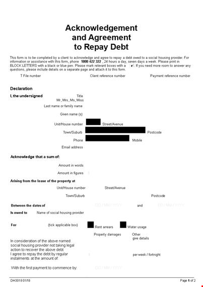 iou template - get your iou template now | provider of iou templates for social and housing needs template