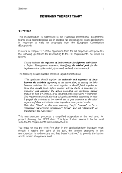 pert chart template - streamline your project with clear activities and chart template