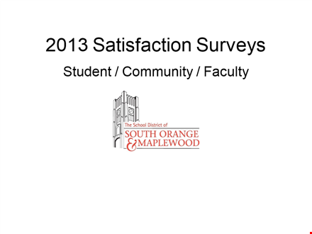 high school satisfaction survey template template