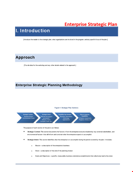 strategic plan template for business: achieve your goals with actionable information template