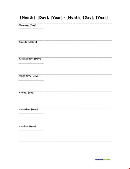 printable weekly blank calendar template unlibeyjn template