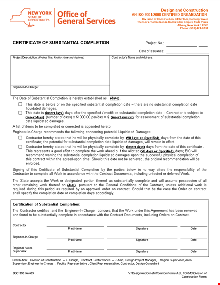certificate of completion sample template