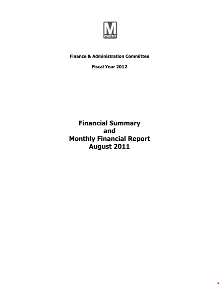 total monthly financial budget - maximize your financial planning template