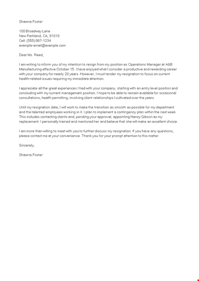 retirement resignation letter format template