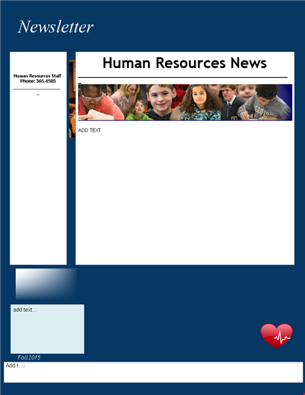 create professional newsletters with our template | resources for humans template