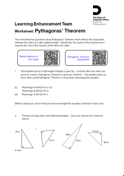 discover the power of pythagoras: exploring the pythagorean theorem and its use in triangles. template