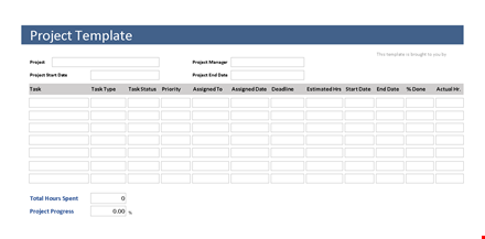 project tracking template: efficiently track multiple projects template