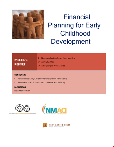 financial planner meeting agenda for business in mexico: early childhood planning template