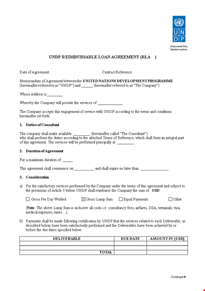 customize loan agreement template for contractors template