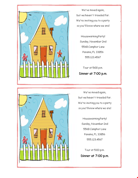 personalized housewarming invitation templates | easy and stylish designs template