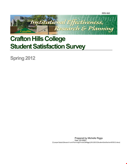 crafton chc student satisfaction survey - students, campus, classes & parking template