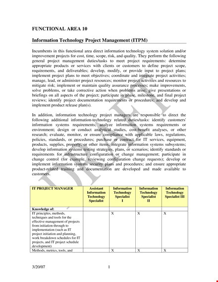 it project management timeline template