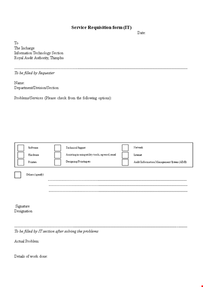 service requisition form template | find solutions for section problems template