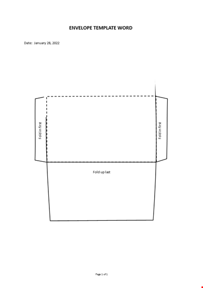 envelope template template