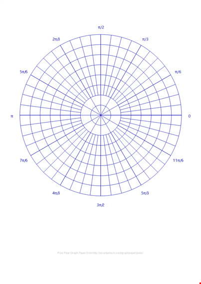 large polar graph paper template