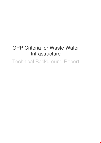 technical background report template