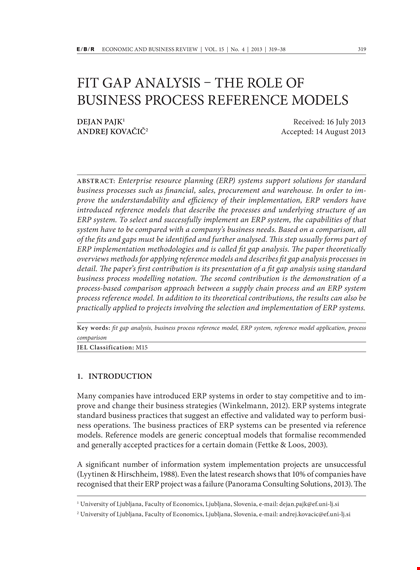 fit gap analysis pdf template - streamline your business process and systems | download now template