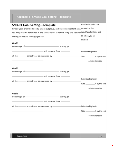 set and achieve goals with our smart goals template template