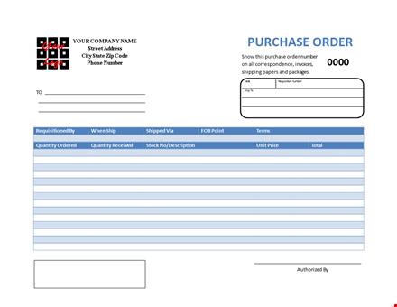 streamline requisition and purchase with our purchase order template template