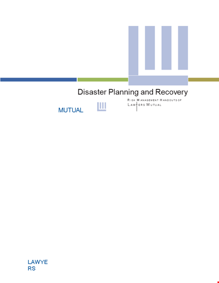 download our disaster recovery plan template to ensure business continuity template