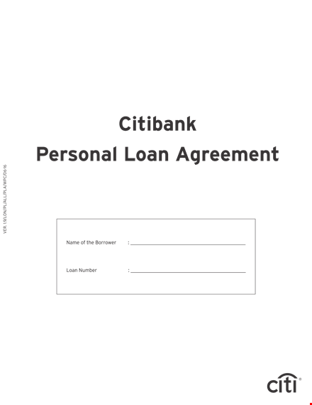 personal loan agreement template template