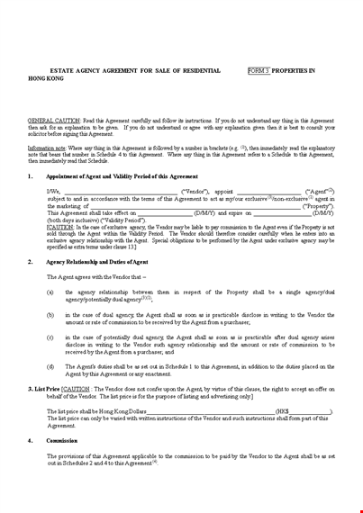 real estate agent agreement template template