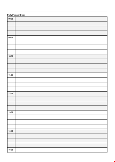 get organized with our daily planner template - download now template