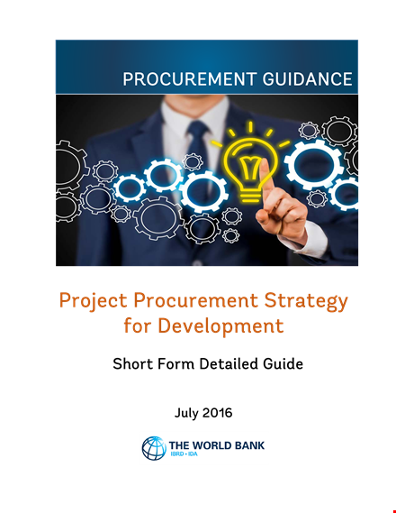 project procurement strategy template template
