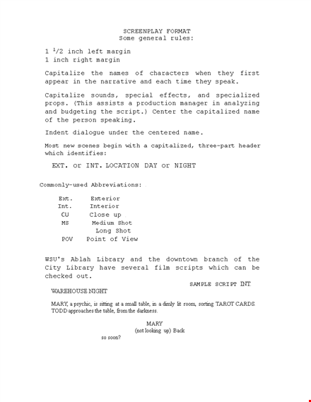 free screenplay template for hollywood-worthy scripts template