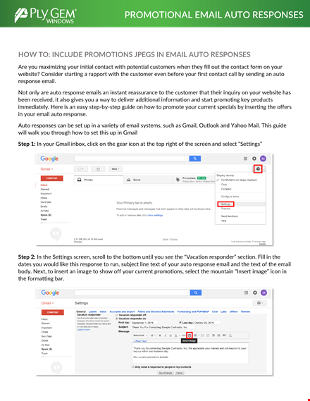 automated promotional email response: personalized solutions for efficient email marketing template