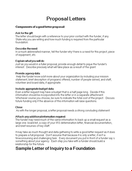 company business proposal letter - crafting a compelling letter to secure research funding template