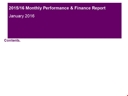 trust and enforcement actions: monthly performance report template