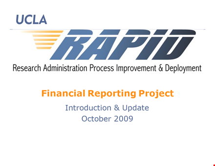 financial project report format - simplified process & comprehensive reports template