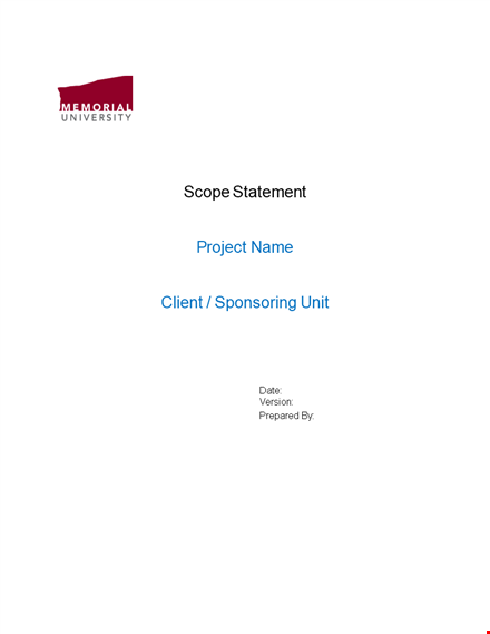 project scope example - define, deliver, and follow the project scope template