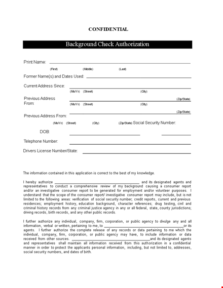 nanny background check application template