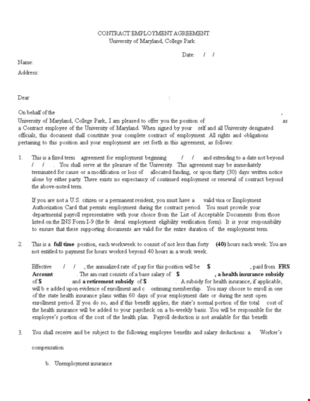 contract employement agreement hxjcvmuyse template