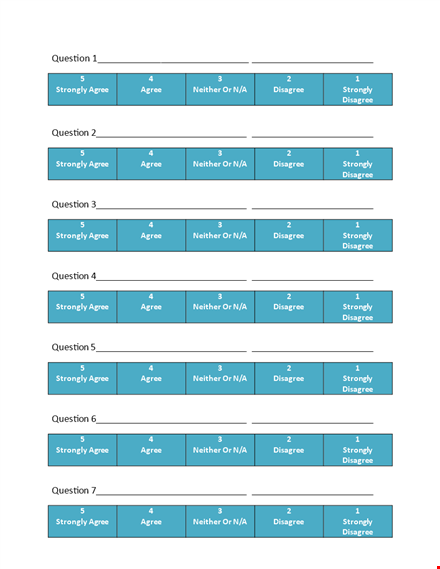 likert scale sample template template