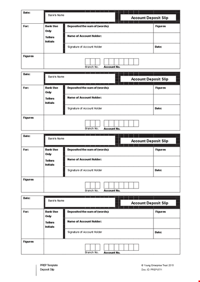 download easy-to-use deposit slip template - track your account figures template