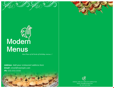 creative menu templates for restaurants | customize & print in minutes template