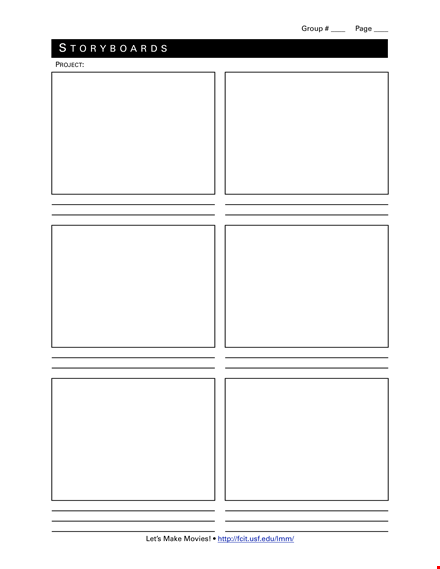 professional storyboard template template