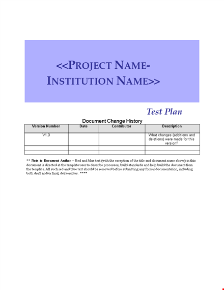 effective test plan template for your project | step-by-step guide template