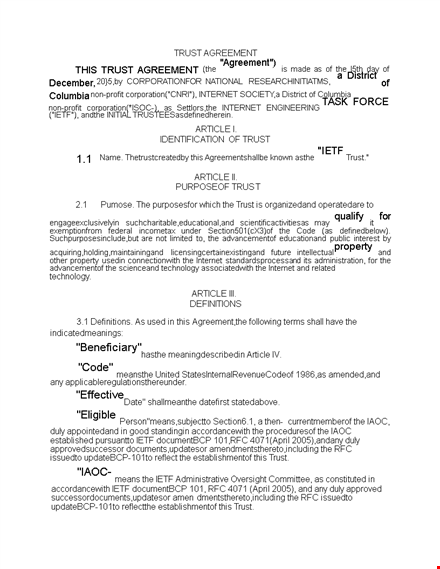 trust agreement for trustees - create or amend a trust | shall trust template