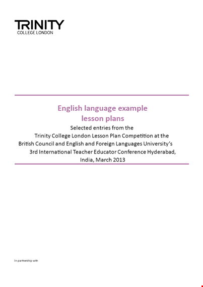 english detailed lesson plan template