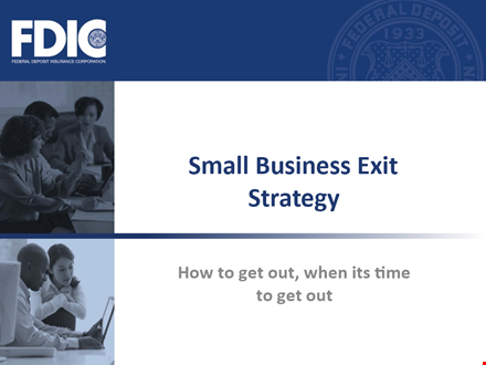 small business exit strategy template: simplifying the process of selling your small business template