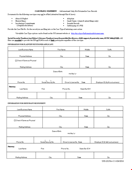 divorce papers template - address, state | get reliable and printable documents template