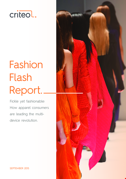 fashion marketing report template