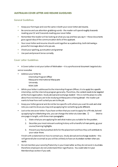resume cover letter example template
