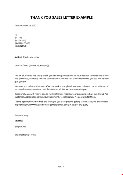 sales promotion letter template