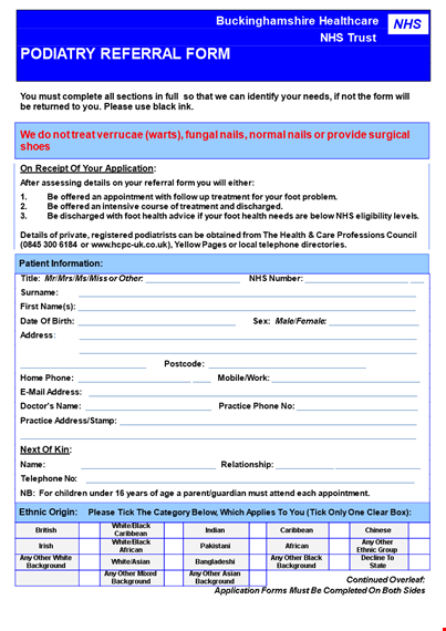 referral form template | easily capture address and details template