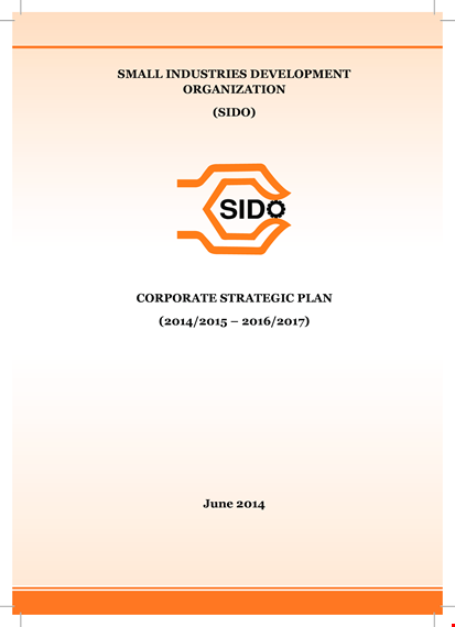 corporate strategic business plan template
